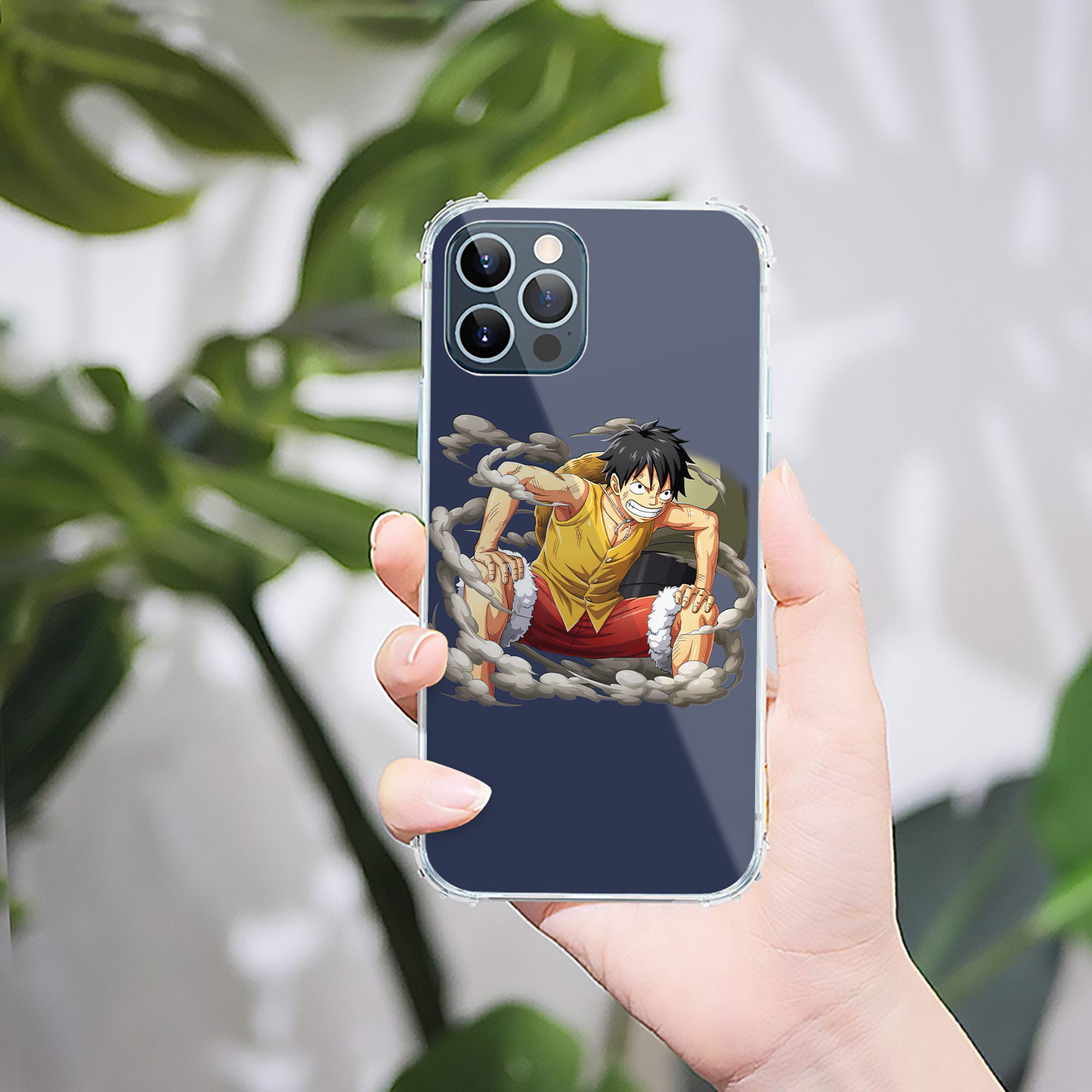 （画像用） ワンピース モンキー・D・ルフィ ONE PIECE Monkey D. Luffy 【iPhone 12シリーズ対応】透明スマホケース（クリアソフトケース）